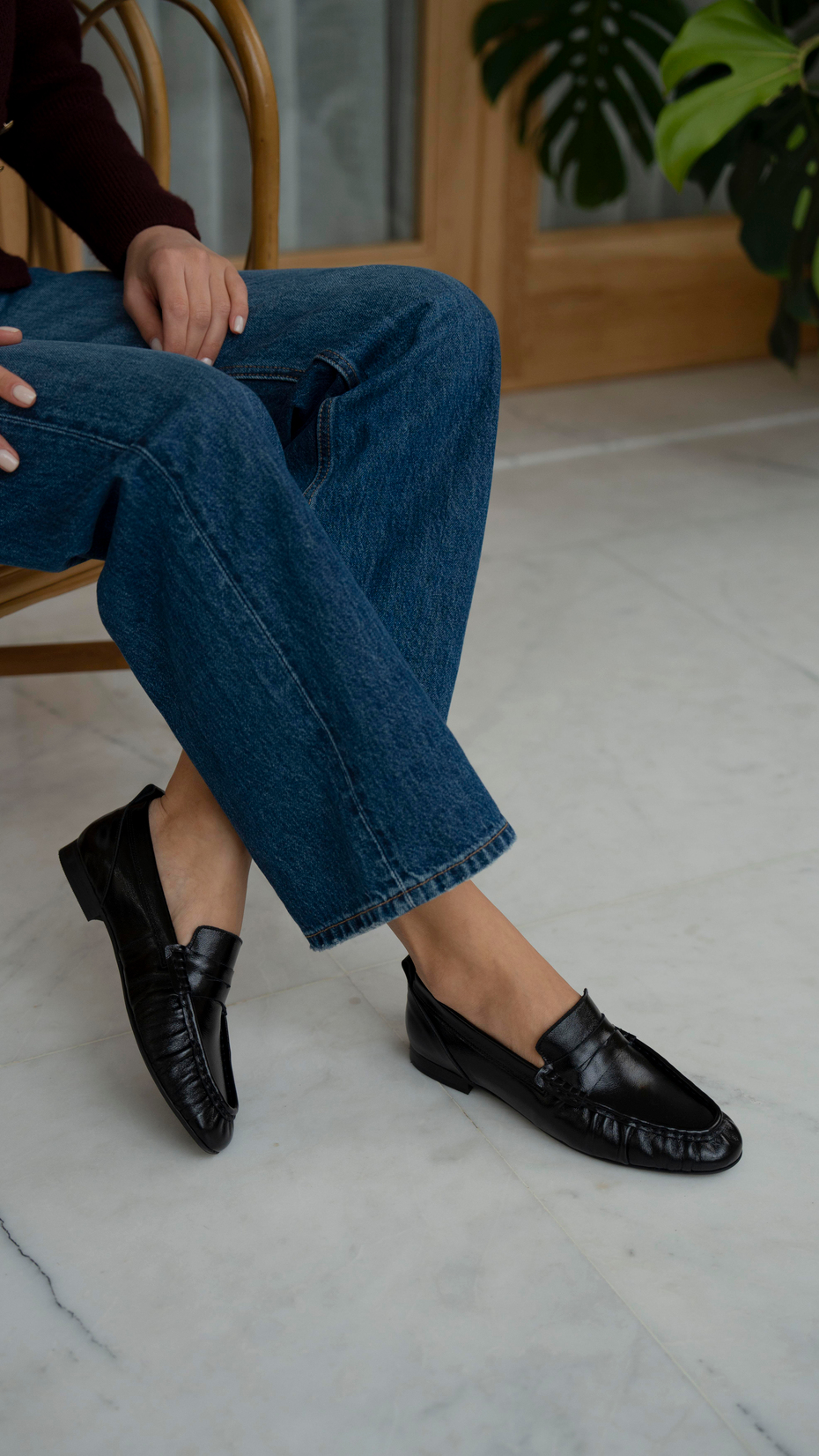 Danilo Siyah Rugan   Hakiki Deri   Babet