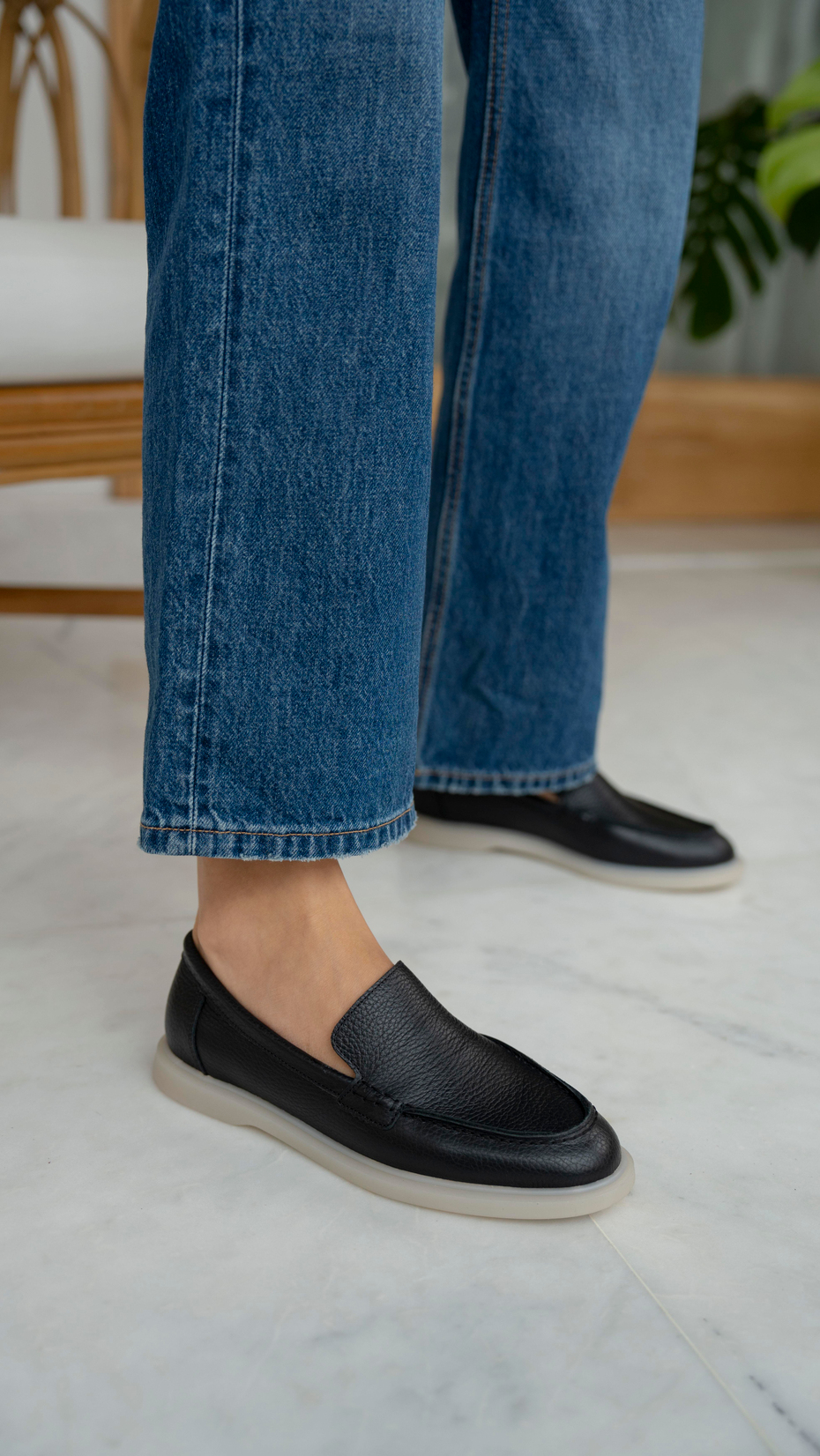 Elroy Siyah   Hakiki Deri   Makosen Ayakkabı