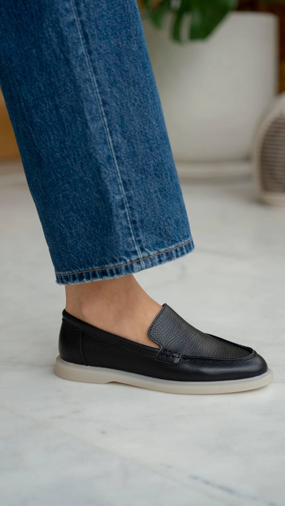 Elroy Siyah   Hakiki Deri   Makosen Ayakkabı