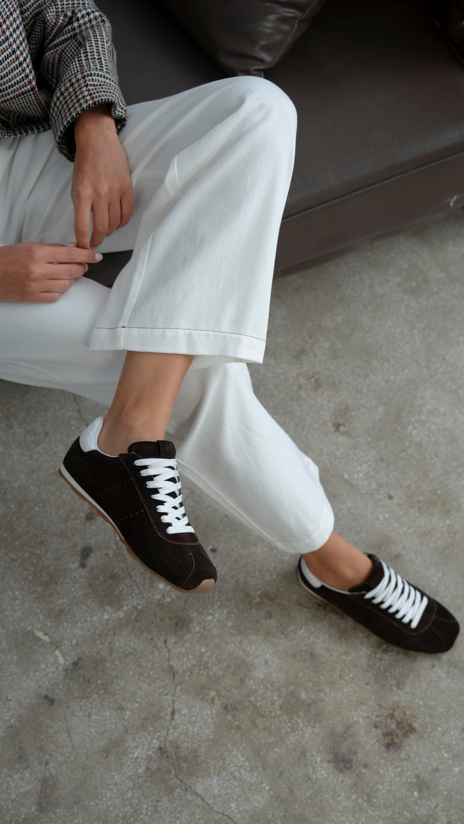 Embid Kahve Süet   Hakiki Deri   Spor Ayakkabı