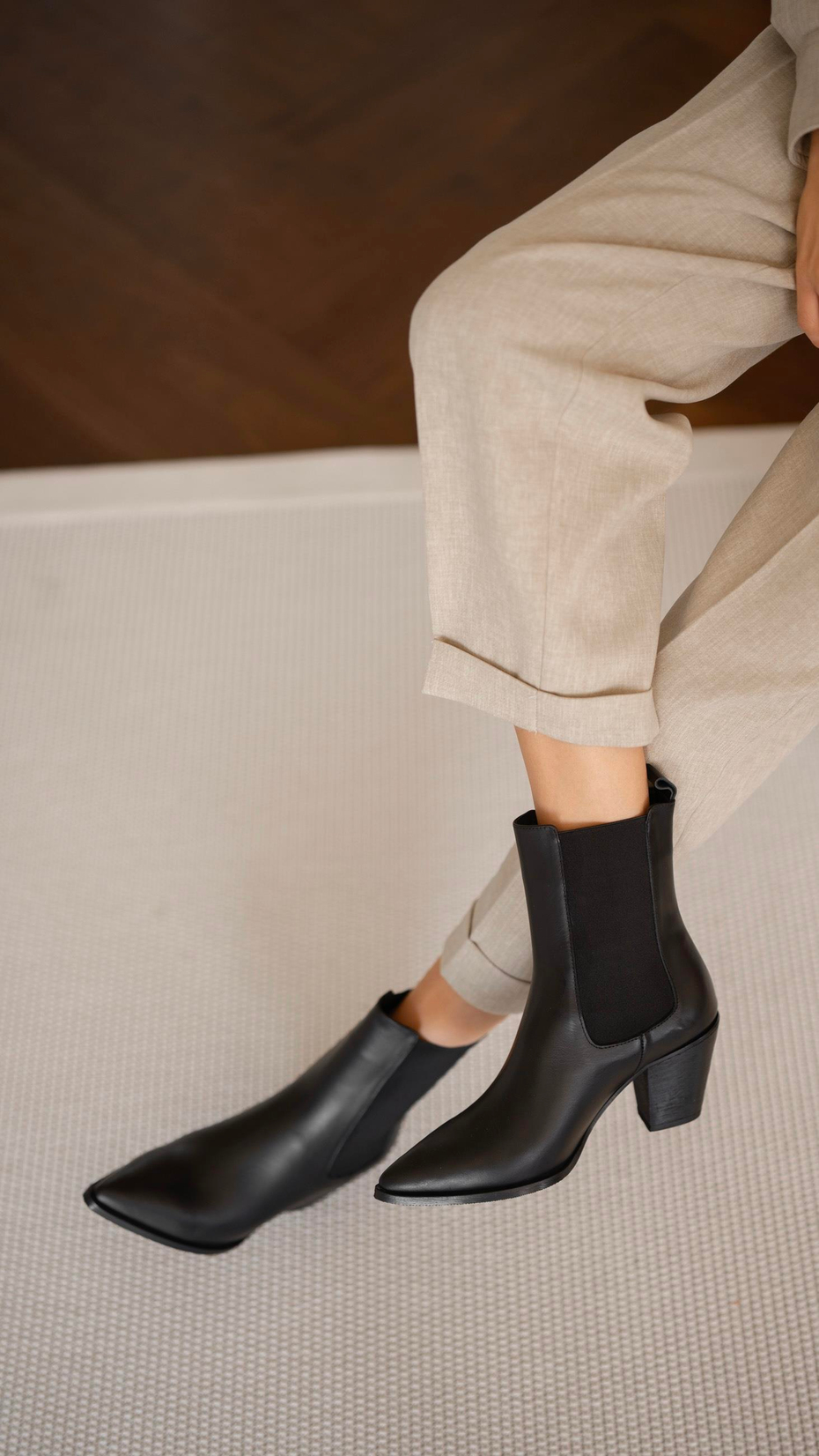 Embolo Siyah   Hakiki Deri   Bot