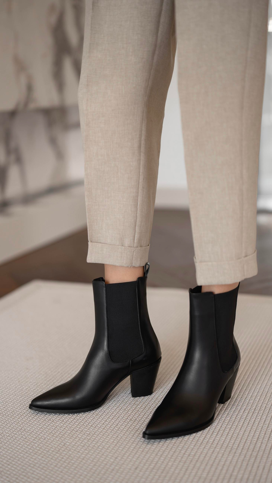 Embolo Siyah   Hakiki Deri   Bot