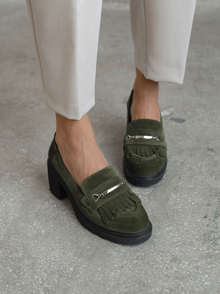 Epis Haki Süet Hakiki Deri Kadın Makosen Ayakkabı