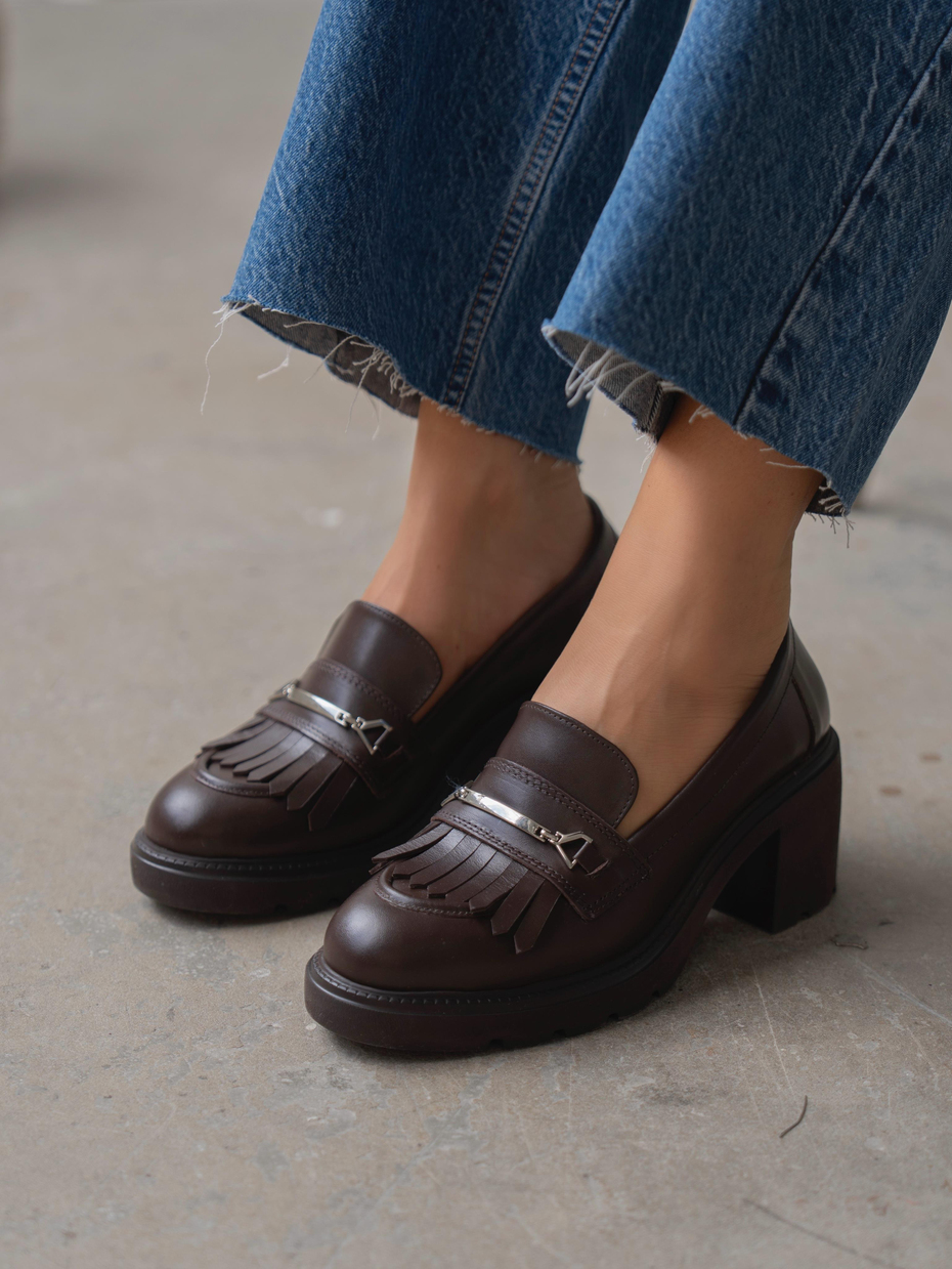 Epis Kahve Hakiki Deri Kadın MAKOSEN