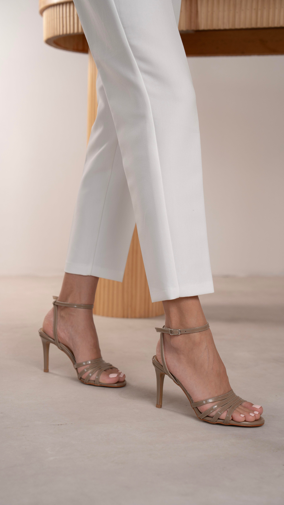 Evander Vizon Rugan   Hakiki Deri   Topuklu Ayakkabı