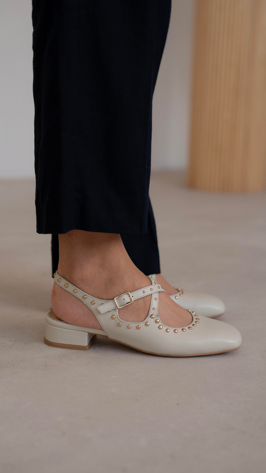 Exter Ekru   Hakiki Deri   Makosen Ayakkabı