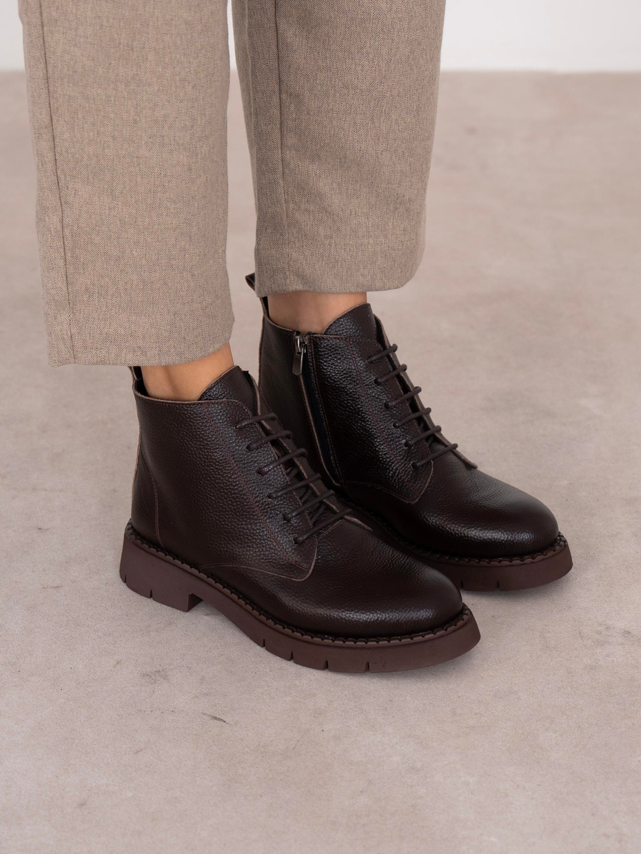 Falia Kahve Hakiki Deri Kadın Bot