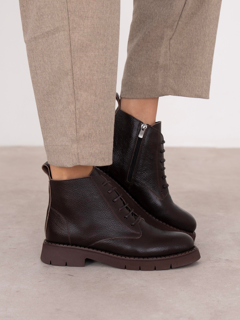 Falia Kahve Hakiki Deri Kadın Bot