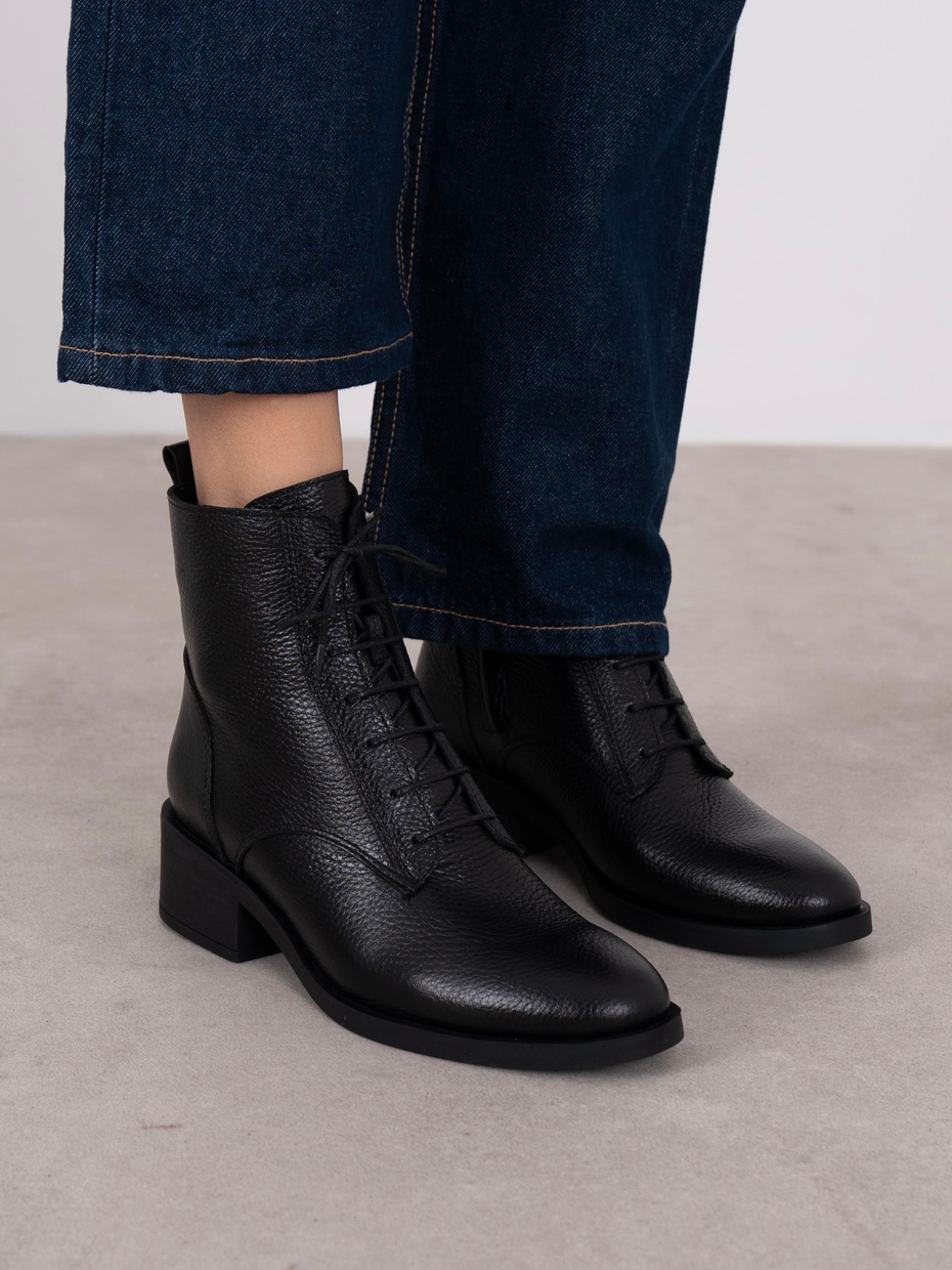 Fiena Siyah Hakiki Deri Kadın Bot