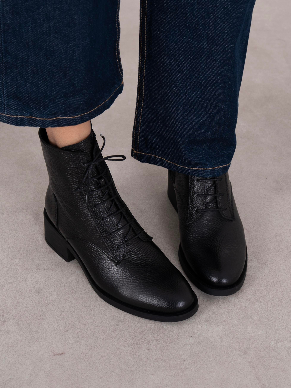 Fiena Siyah Hakiki Deri Kadın Bot