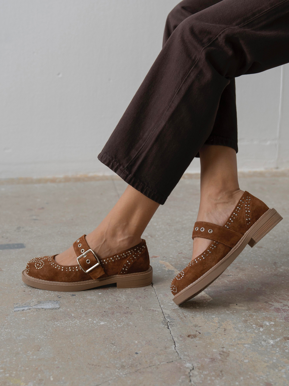 Forth Taba Süet Troklu Hakiki Deri Kadın Makosen Ayakkabı