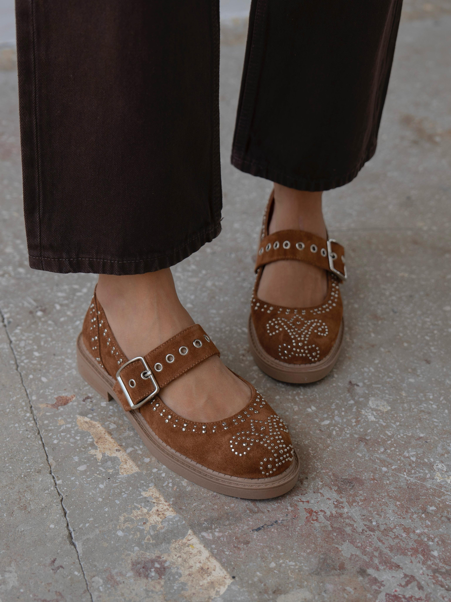 Forth Taba Süet Troklu Hakiki Deri Kadın Makosen Ayakkabı