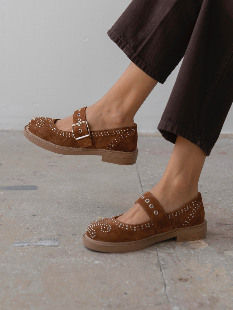 Forth Taba Süet Troklu Hakiki Deri Kadın Makosen Ayakkabı