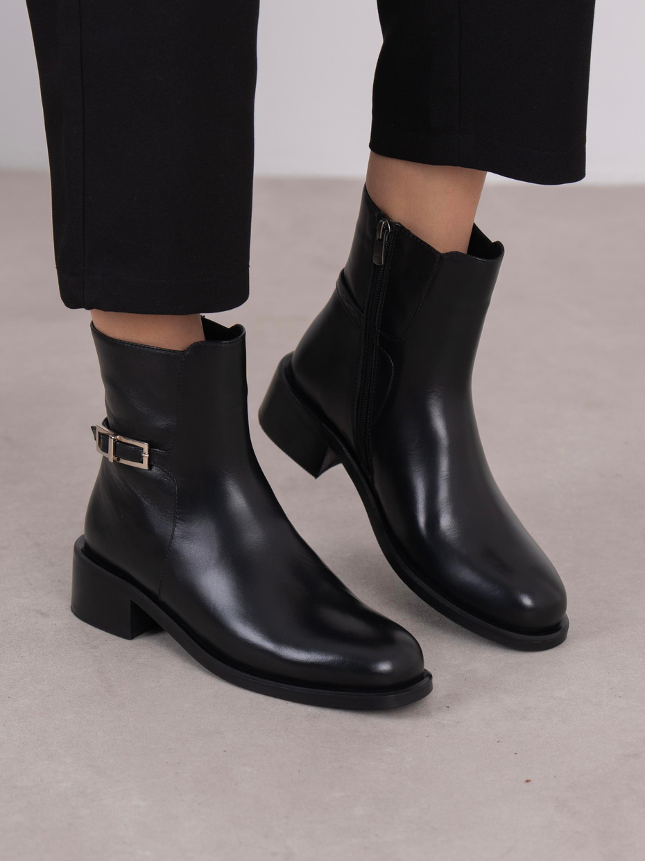 Frode Siyah Hakiki Deri Kadın Bot