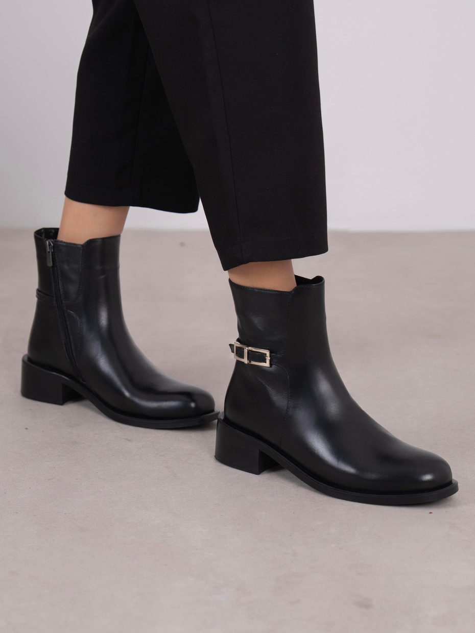 Frode Siyah Hakiki Deri Kadın Bot