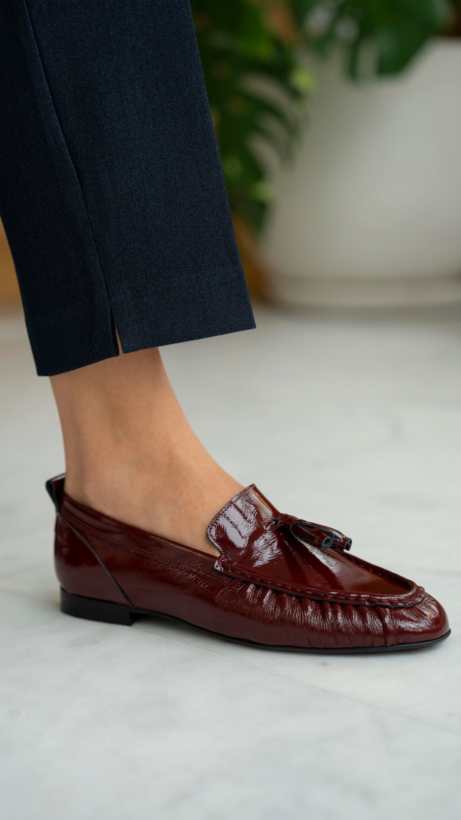 Gobert Bordo Rugan   Hakiki Deri   Makosen Ayakkabı