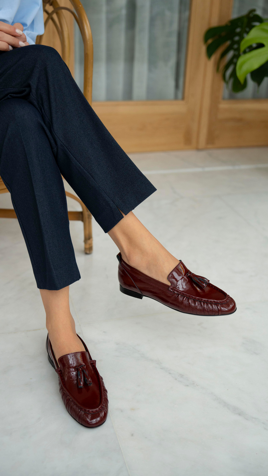 Gobert Bordo Rugan   Hakiki Deri   Makosen Ayakkabı