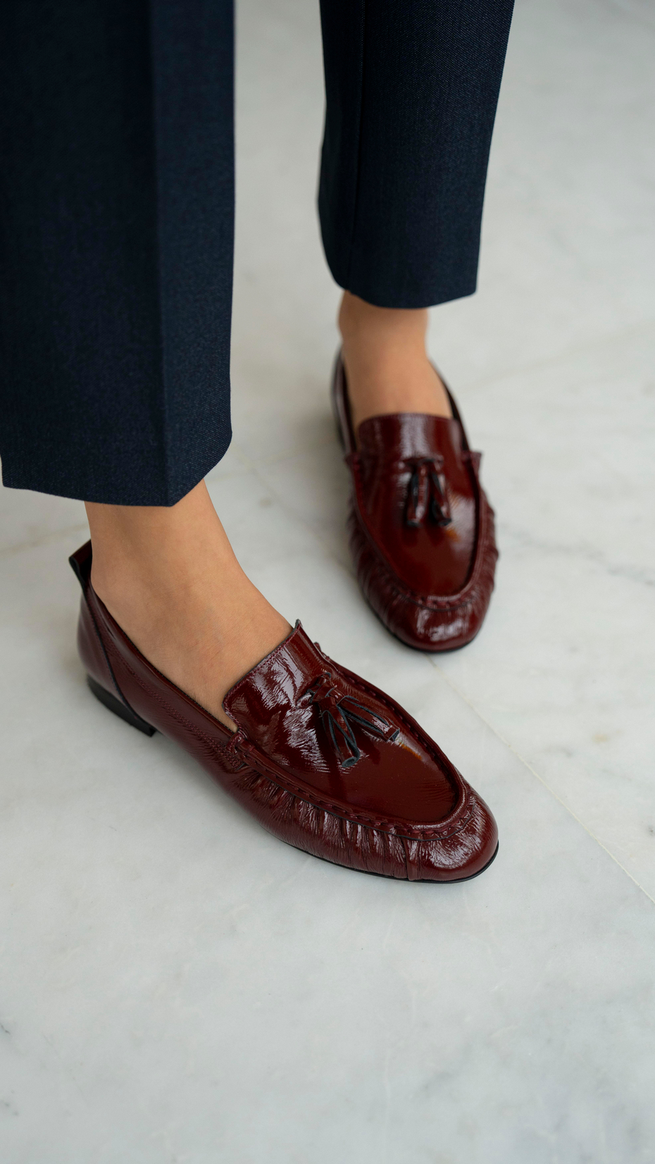 Gobert Bordo Rugan   Hakiki Deri   Makosen Ayakkabı