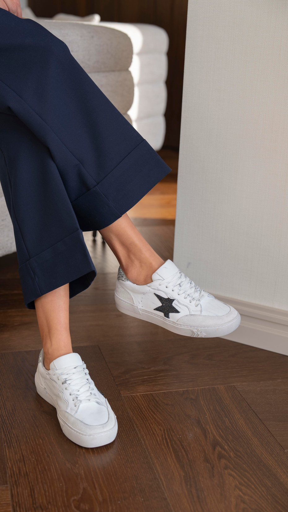 Harden Beyaz   Hakiki Deri   Spor Ayakkabı