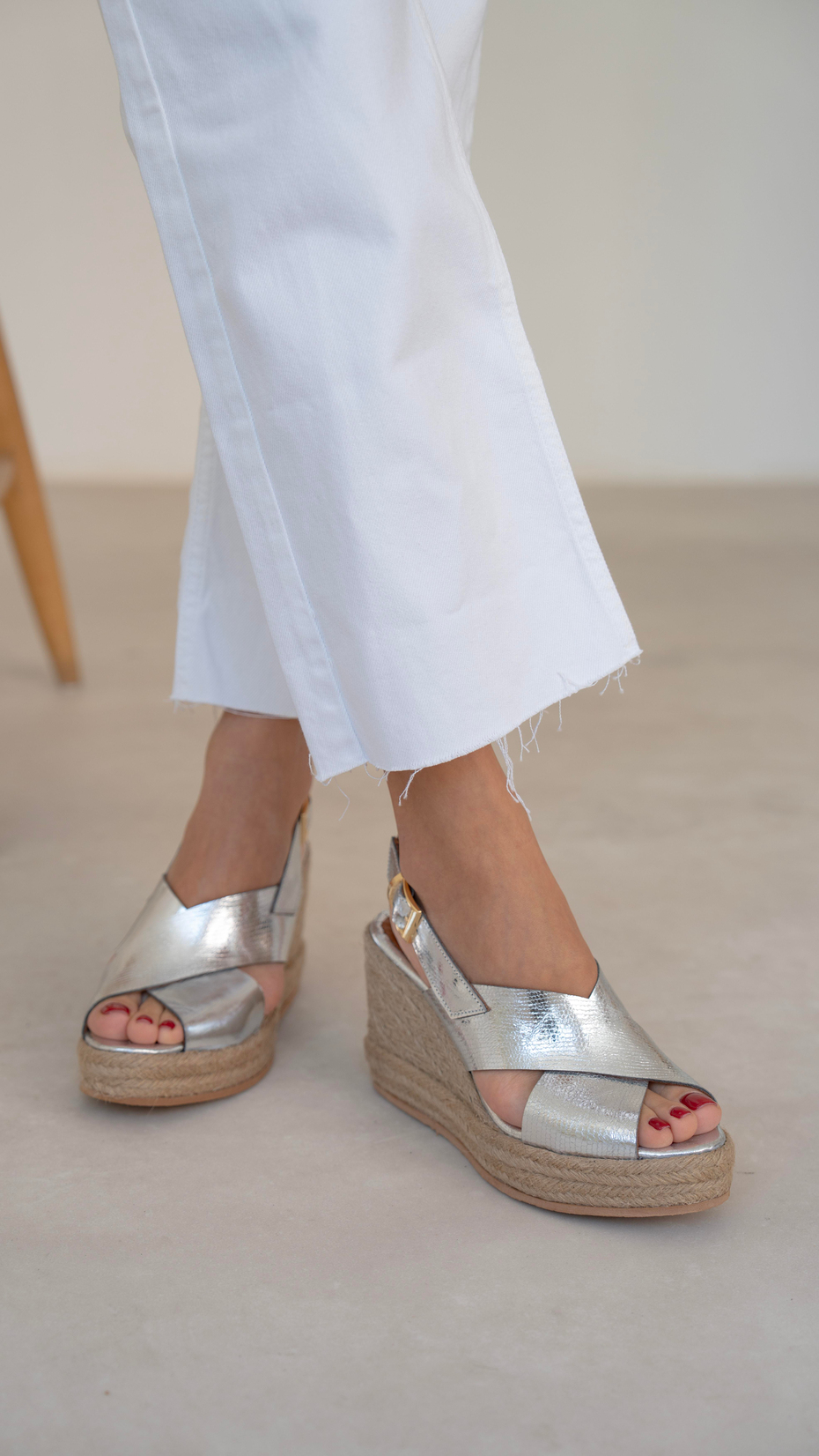 Jordy Lame   Hakiki Deri   Sandalet