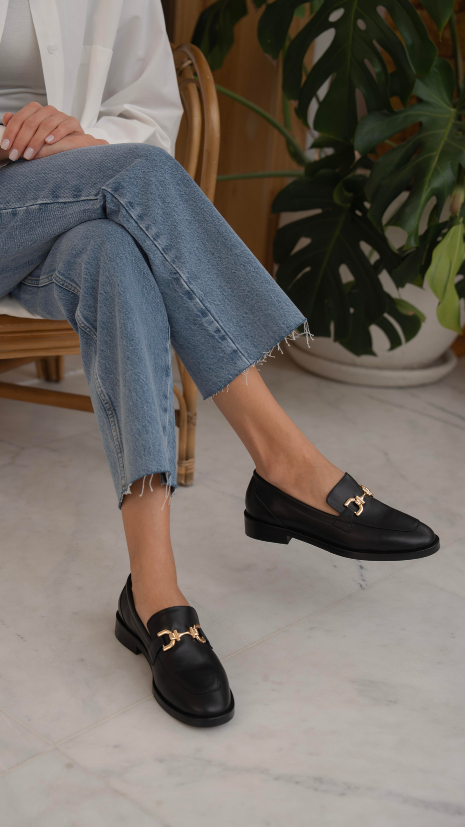 Kerry Siyah   Hakiki Deri Kadın   Makosen Ayakkabı