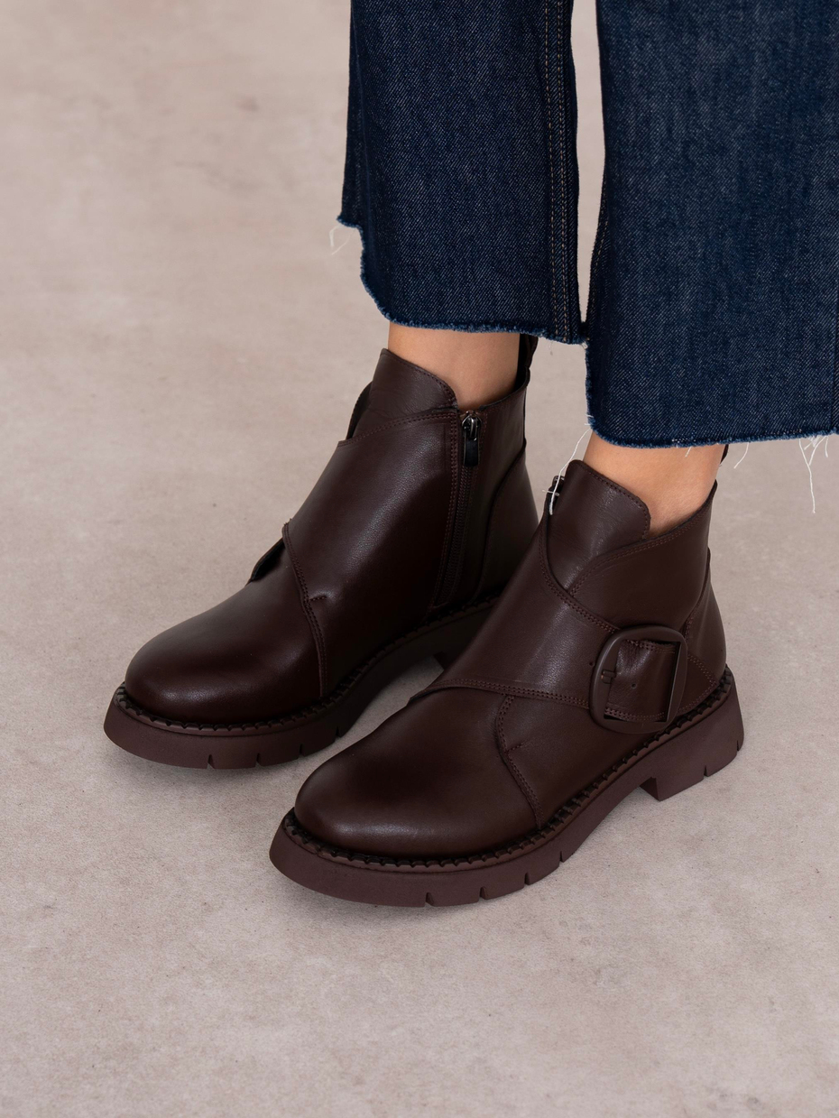 Kiyomi Kahve Hakiki Deri Kadın Bot