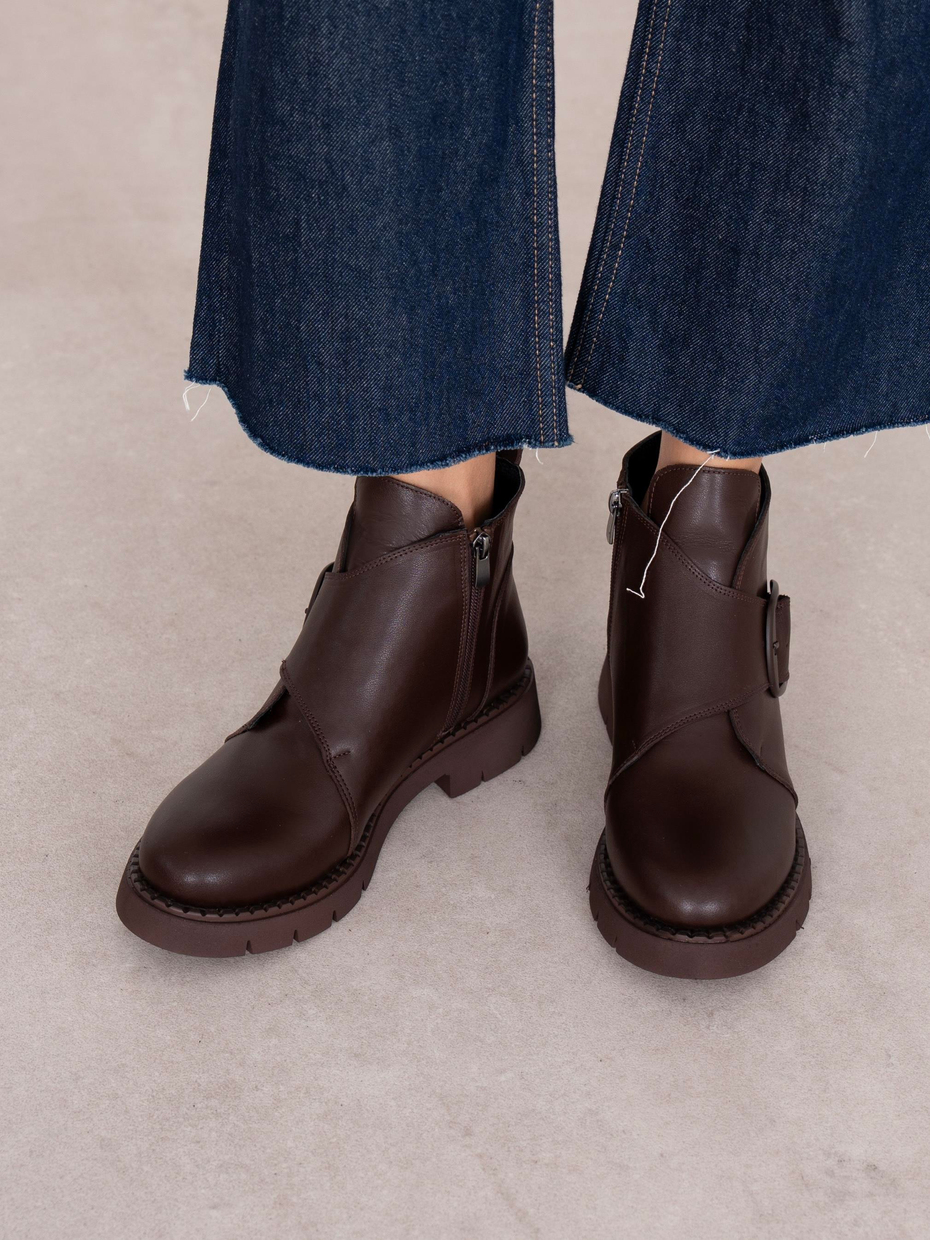 Kiyomi Kahve Hakiki Deri Kadın Bot