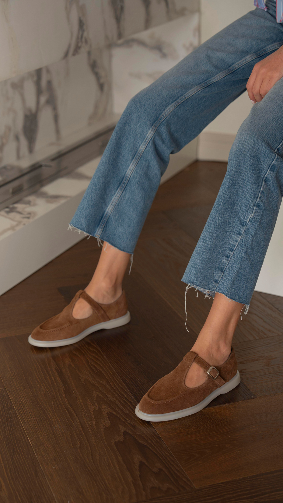 Kleber Taba Süet   Hakiki Deri   Makosen Ayakkabı