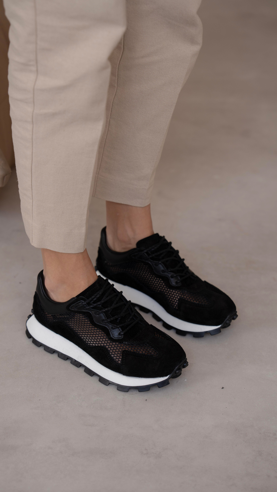 Köln Siyah Süet   Hakiki Deri   Spor Ayakkabı