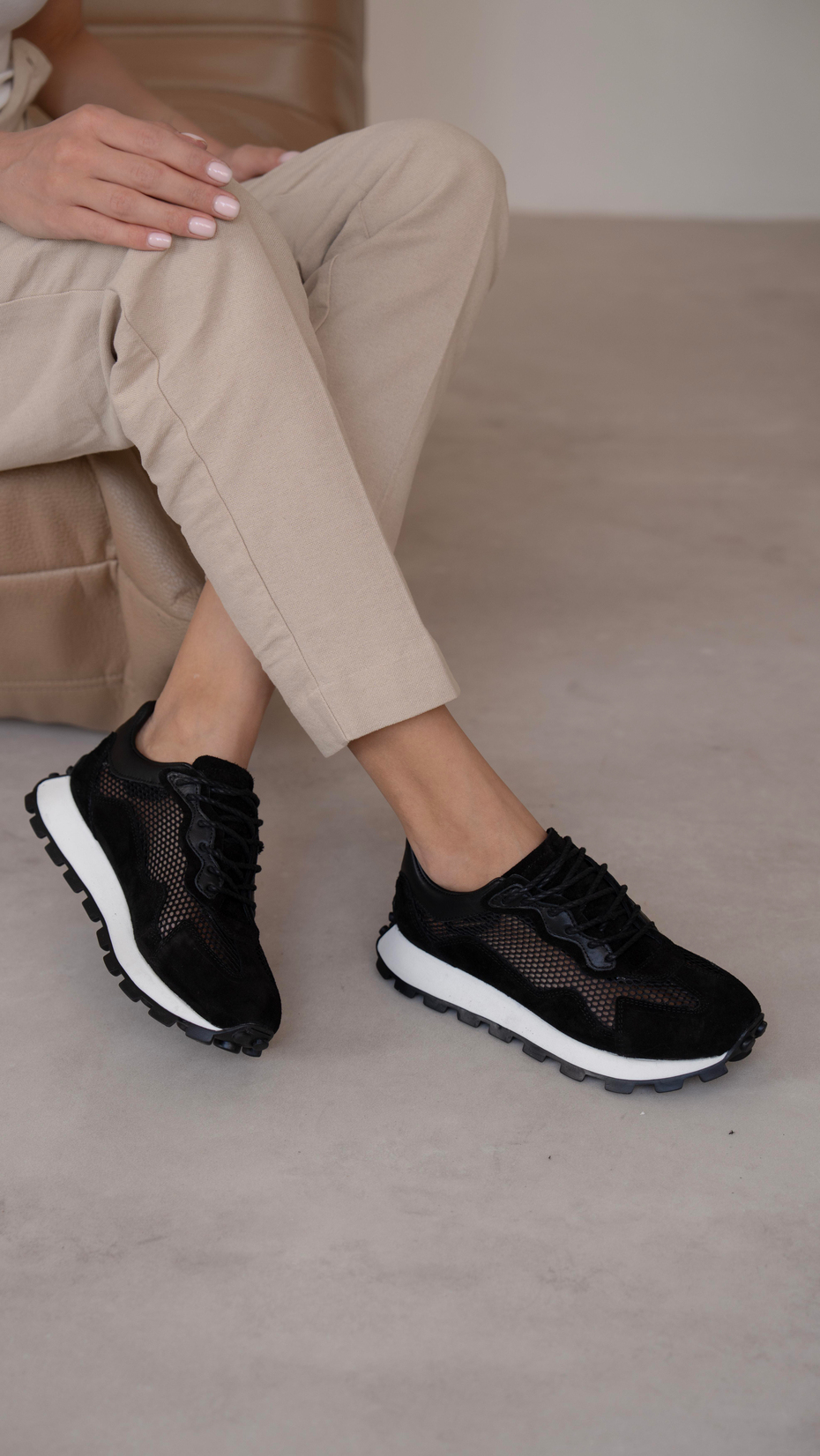 Köln Siyah Süet   Hakiki Deri   Spor Ayakkabı