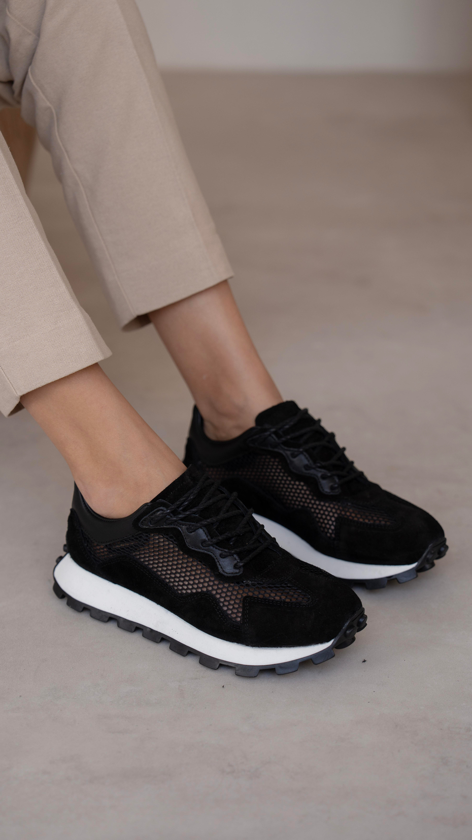 Köln Siyah Süet   Hakiki Deri   Spor Ayakkabı