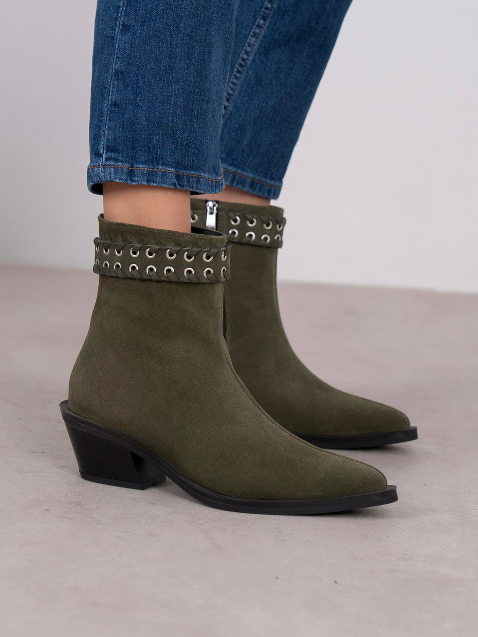 Kora Haki Süet Hakiki Deri Kadın Bot