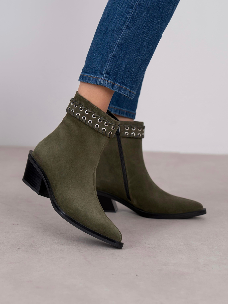 Kora Haki Süet Hakiki Deri Kadın Bot