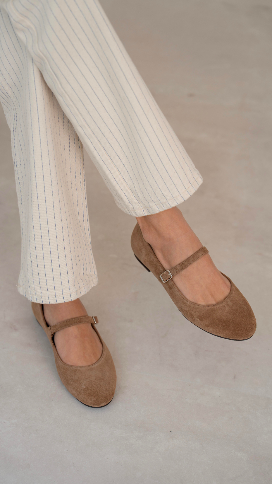 Kostas Camel Süet   Hakiki Deri   Babet