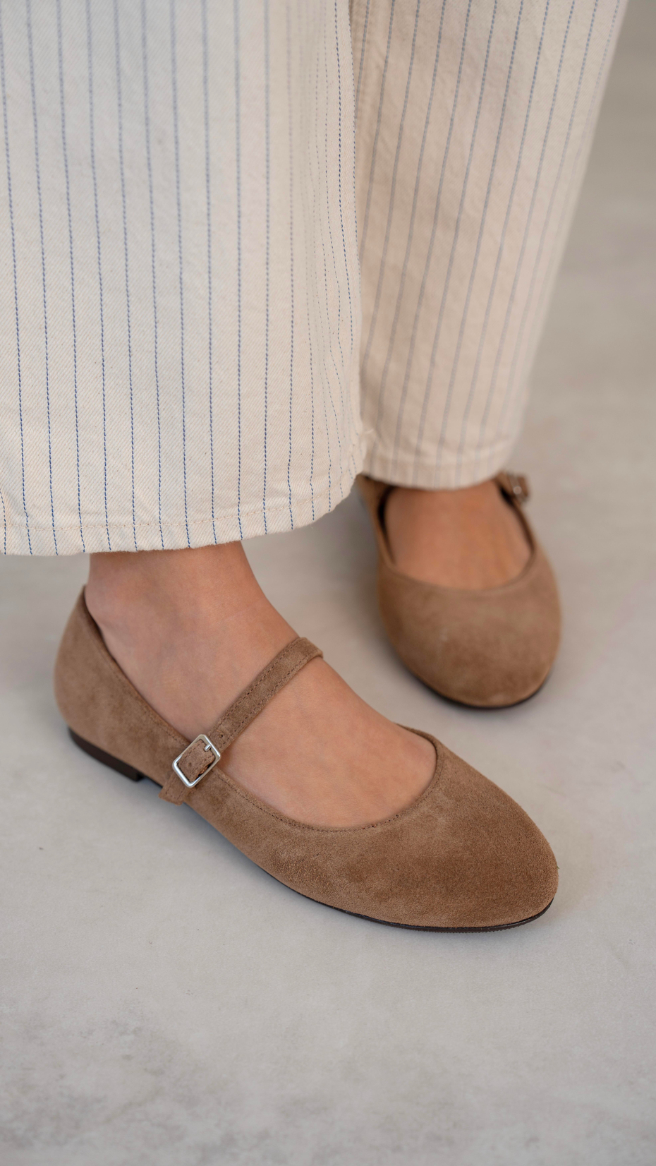 Kostas Camel Süet   Hakiki Deri   Babet