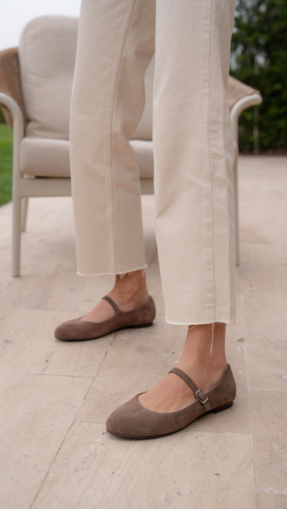 Kostas Kahve Süet   Hakiki Deri   Babet