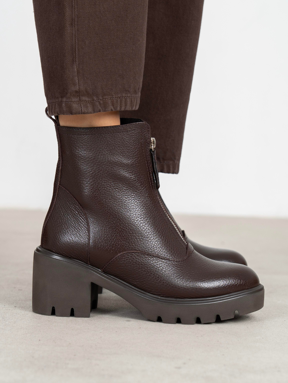 Kristina Kahve Hakiki Deri Kadın Bot