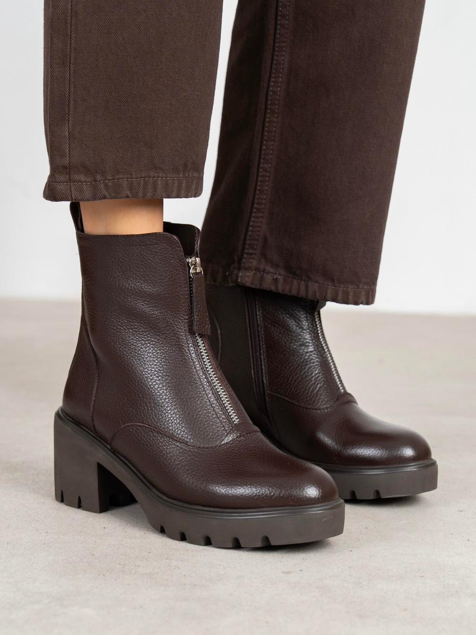 Kristina Kahve Hakiki Deri Kadın Bot