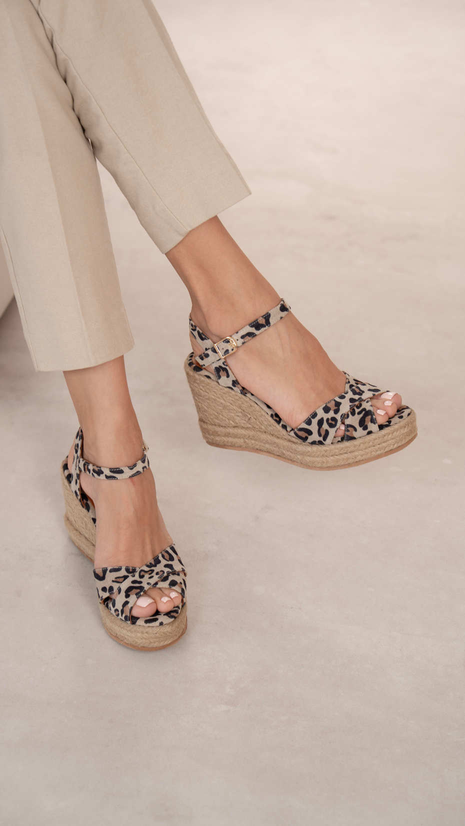 Kuzma Leopar   Hakiki Deri   Sandalet