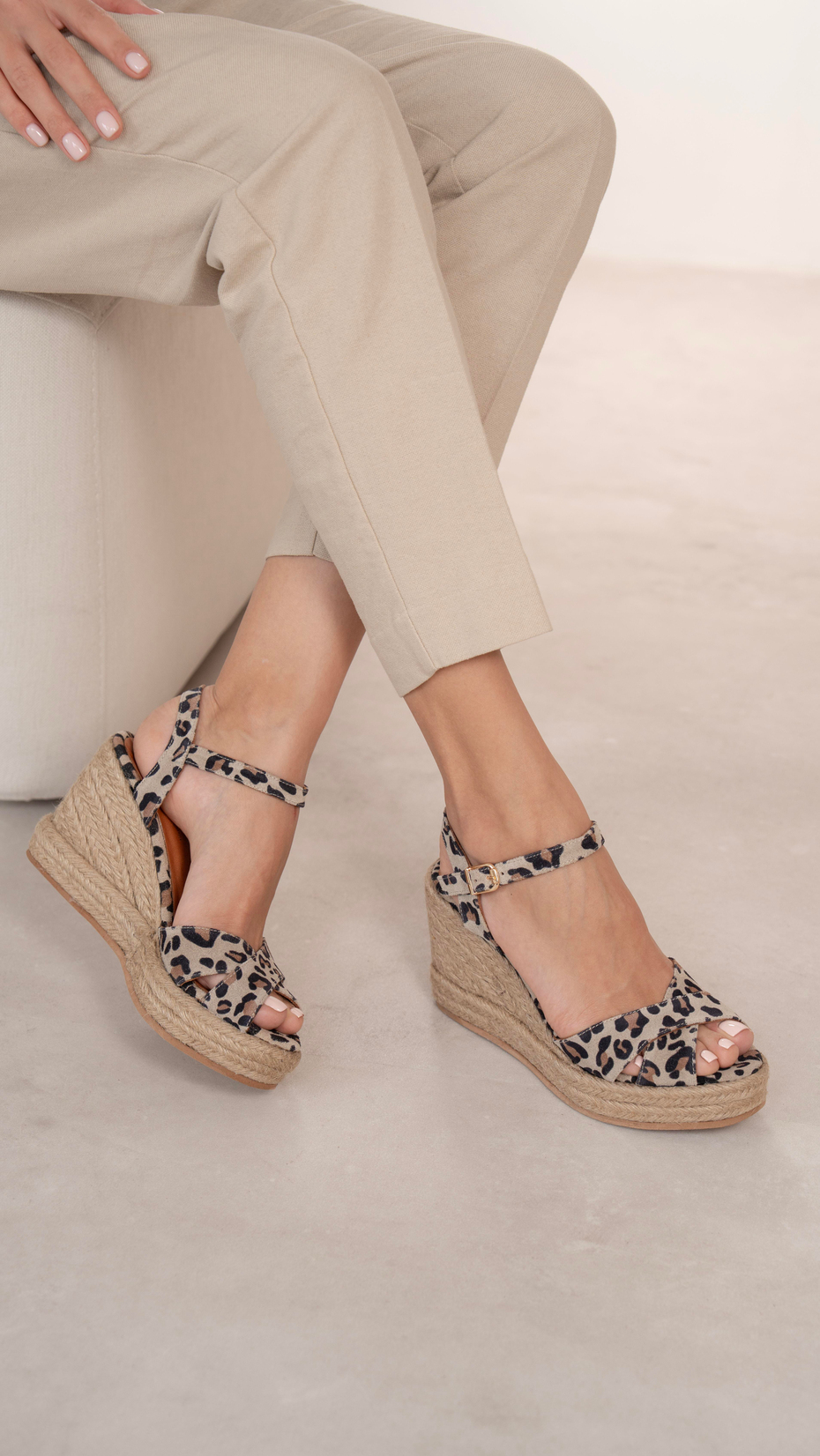 Kuzma Leopar   Hakiki Deri   Sandalet