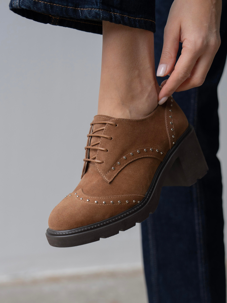 Lysi Camel Süet Hakiki Deri Kadın MAKOSEN