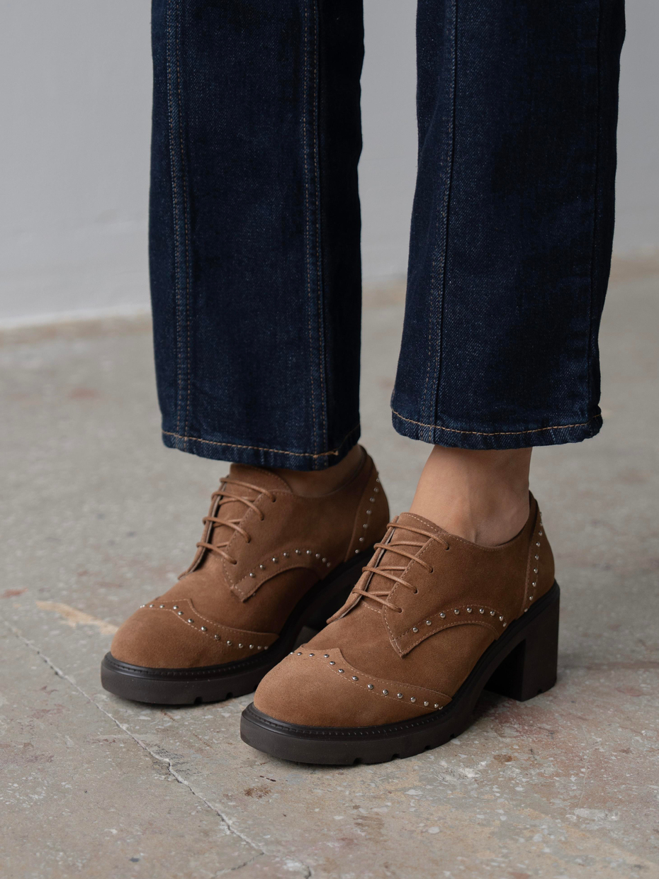 Lysi Camel Süet Hakiki Deri Kadın MAKOSEN