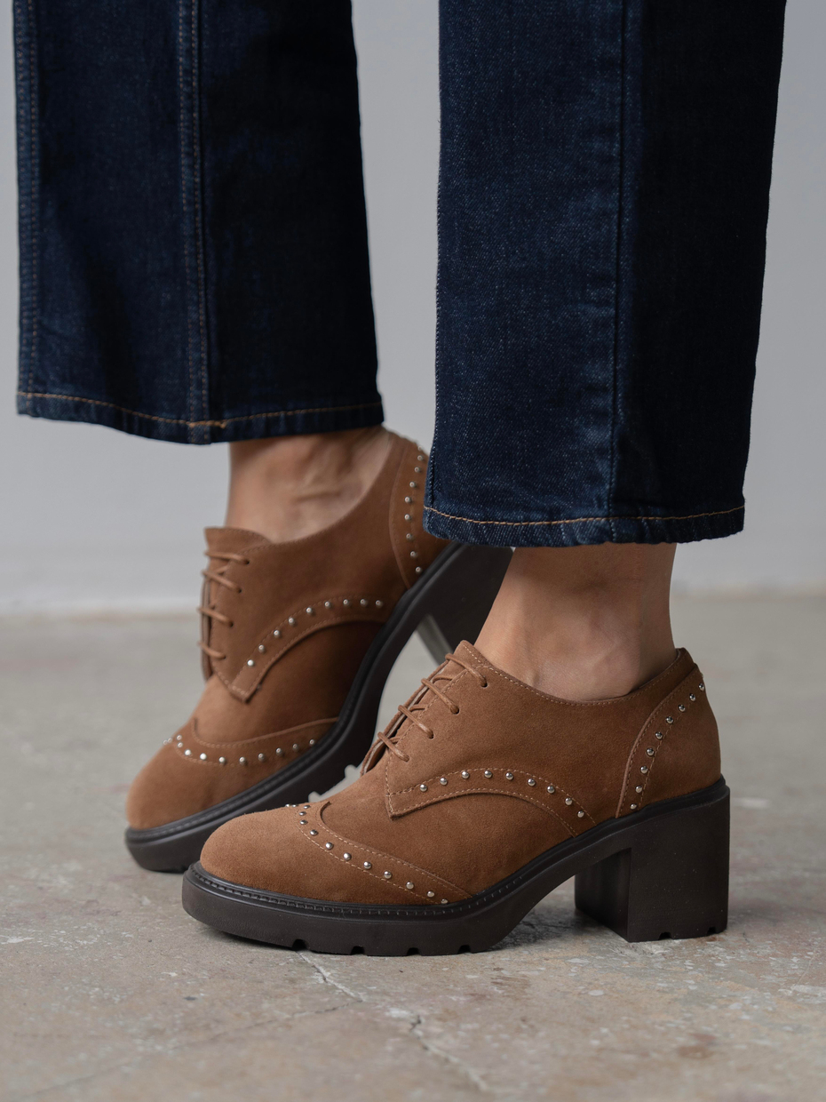 Lysi Camel Süet Hakiki Deri Kadın MAKOSEN