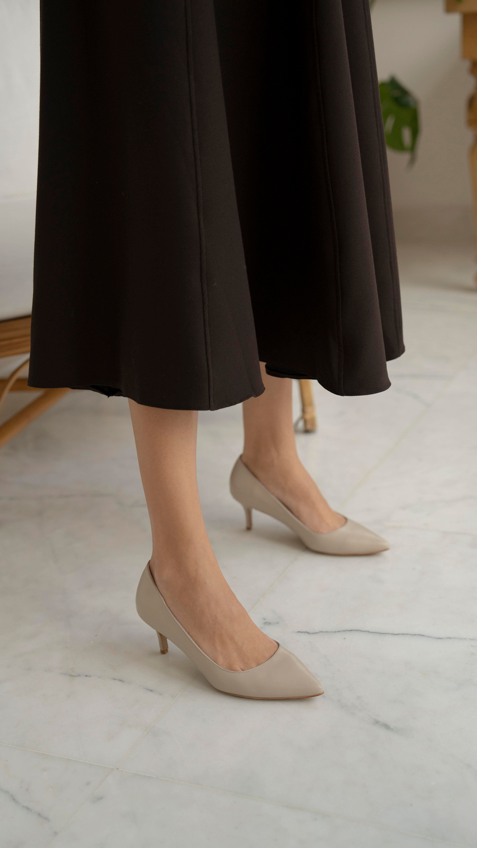 Nell Bej Deri   Stiletto