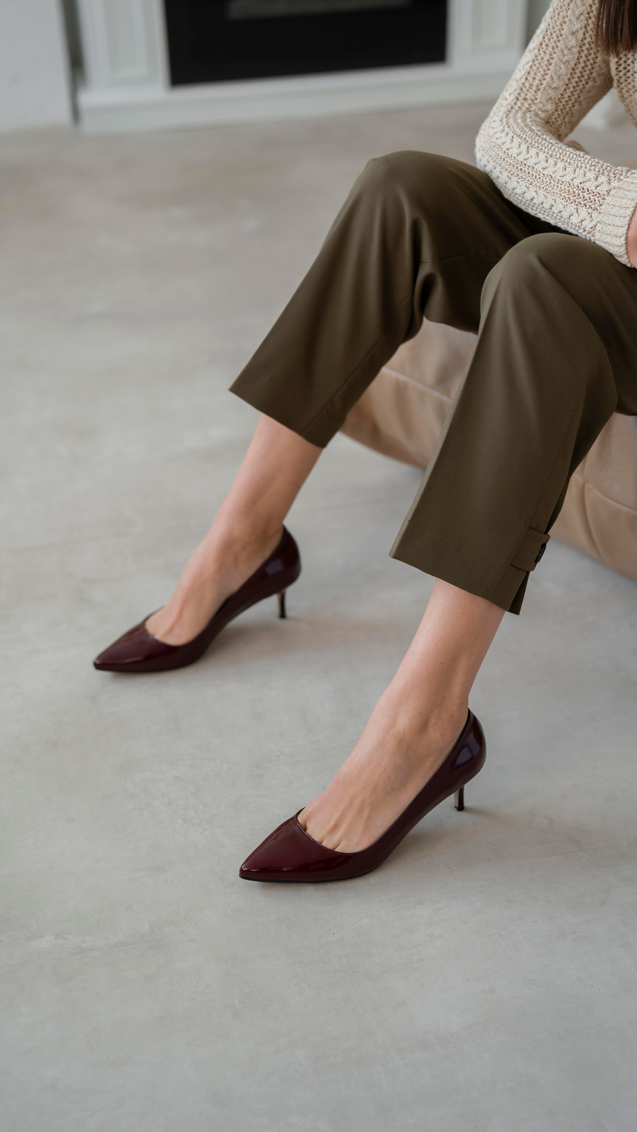 Nell Bordo Rugan   Stiletto