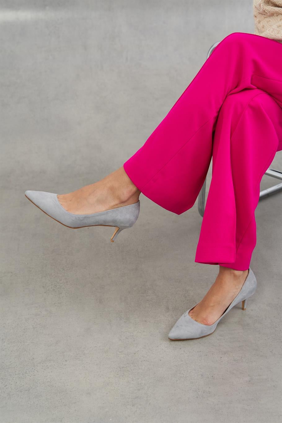 Nell Gri Süet   Stiletto
