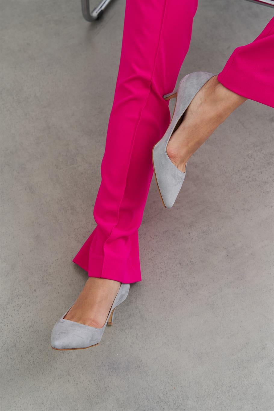 Nell Gri Süet   Stiletto