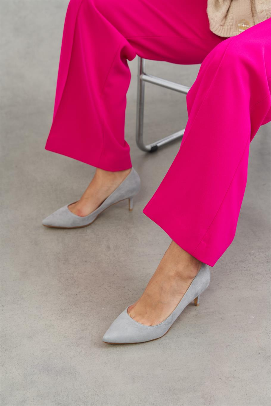 Nell Gri Süet   Stiletto