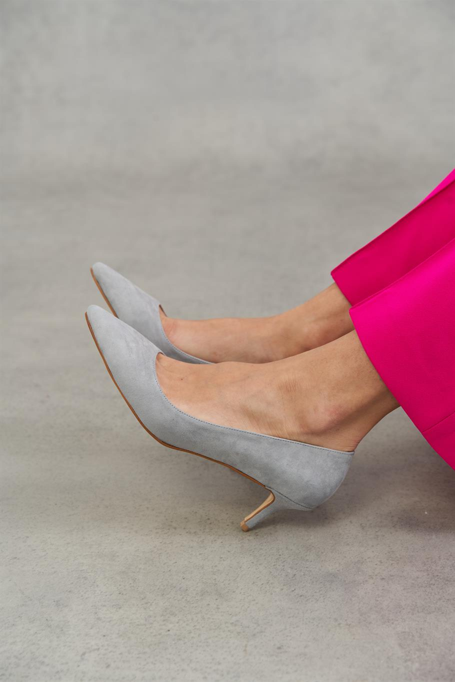 Nell Gri Süet   Stiletto