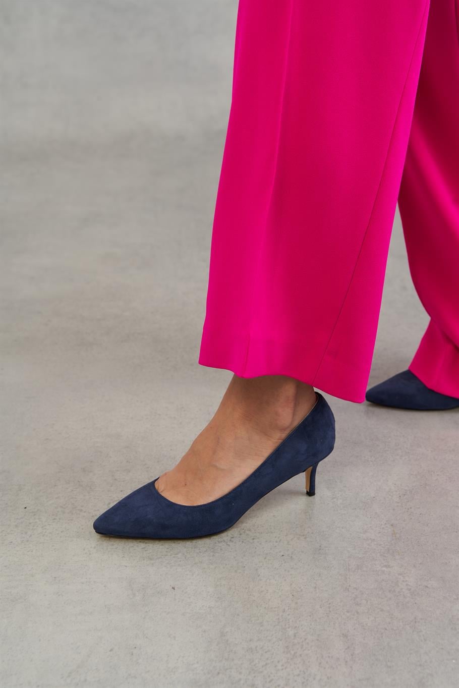 Nell Lacivert Süet   Stiletto